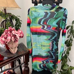 Tic Toc Sheer Bodycon Dress